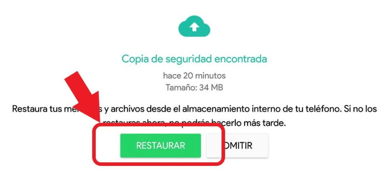 Descargar archivos antes de elegir restaurar-Cómo Pasar Whatsapp De Android A Iphone